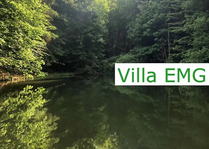 Villa Emg In Alleinlage Mit Privatsee Jacuzzi Und Sauna Fuer Bis Zu 22 Personen Bei Osnabrueck Preussisch Oldendorf